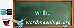 WordMeaning blackboard for writhe